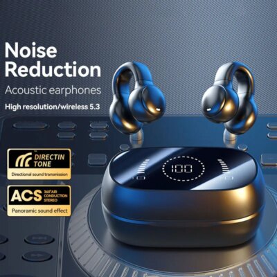 High Quality Bone Conduction Wireless Earphones Bluetooth Noise Reduction Sports Gaming Earphones Suitable For Xiaomi Iphone - Image 2