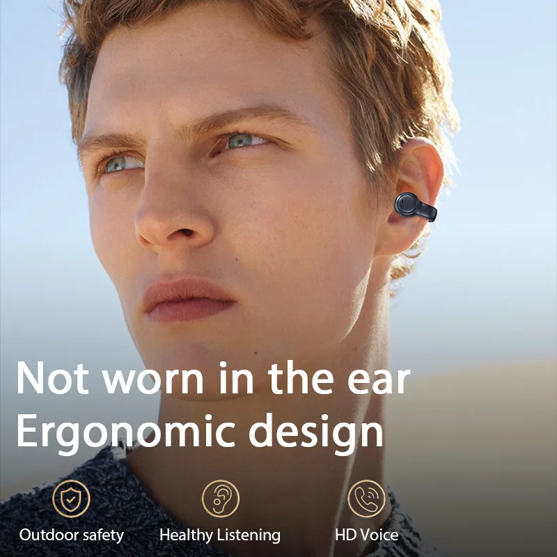 High Quality Bone Conduction Wireless Earphones Bluetooth Noise Reduction Sports Gaming Earphones Suitable For Xiaomi Iphone