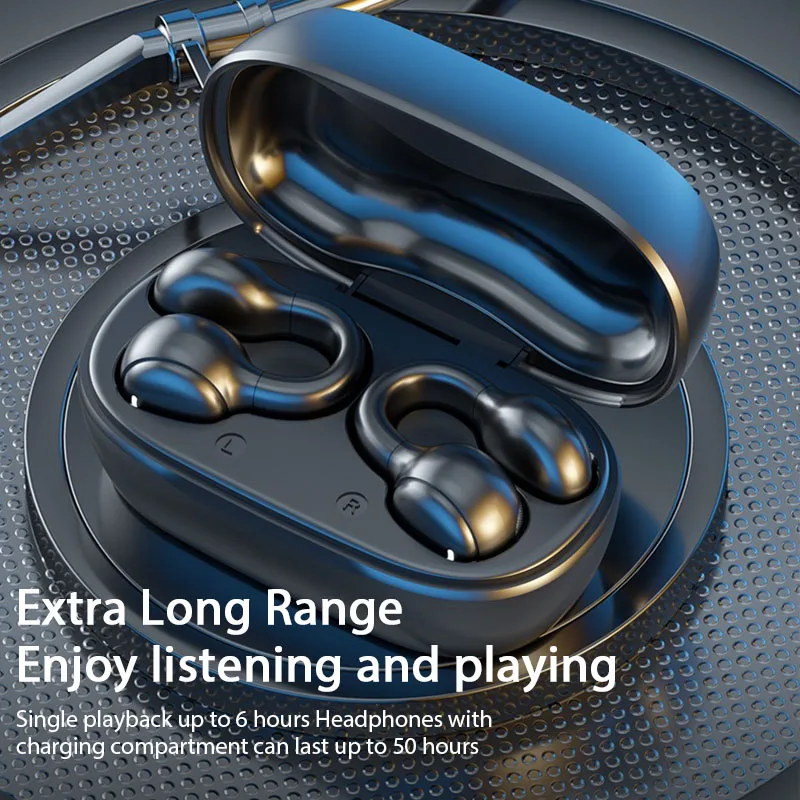 High Quality Bone Conduction Wireless Earphones Bluetooth Noise Reduction Sports Gaming Earphones Suitable For Xiaomi Iphone