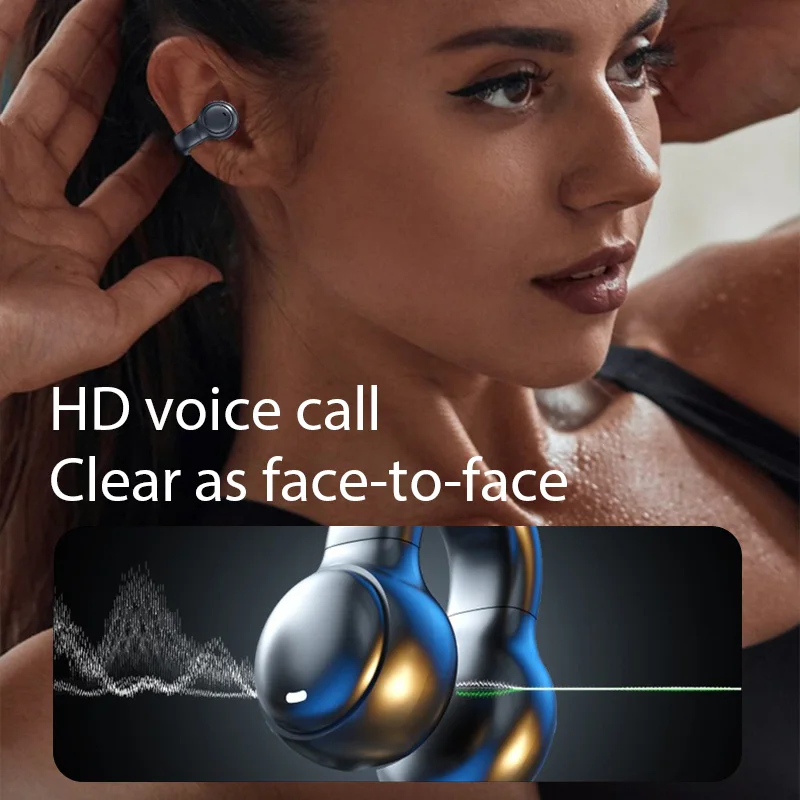 High Quality Bone Conduction Wireless Earphones Bluetooth Noise Reduction Sports Gaming Earphones Suitable For Xiaomi Iphone