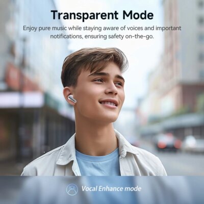 QCY Melobuds N50 ANC Bluetooth 5.4 Wireless Earphones Active Noise Cancellation 6 Mics Clear Call Earbuds Multipoint Connection - Image 3