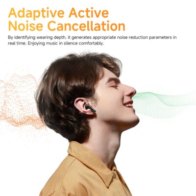 QCY HT10 AilyBuds Pro+ ANC Wireless Earphone Hi-Res Audio with LDAC Bluetooth 5.3 Earbuds 6 Mic AI HD Call Multipoint Connection - Image 3
