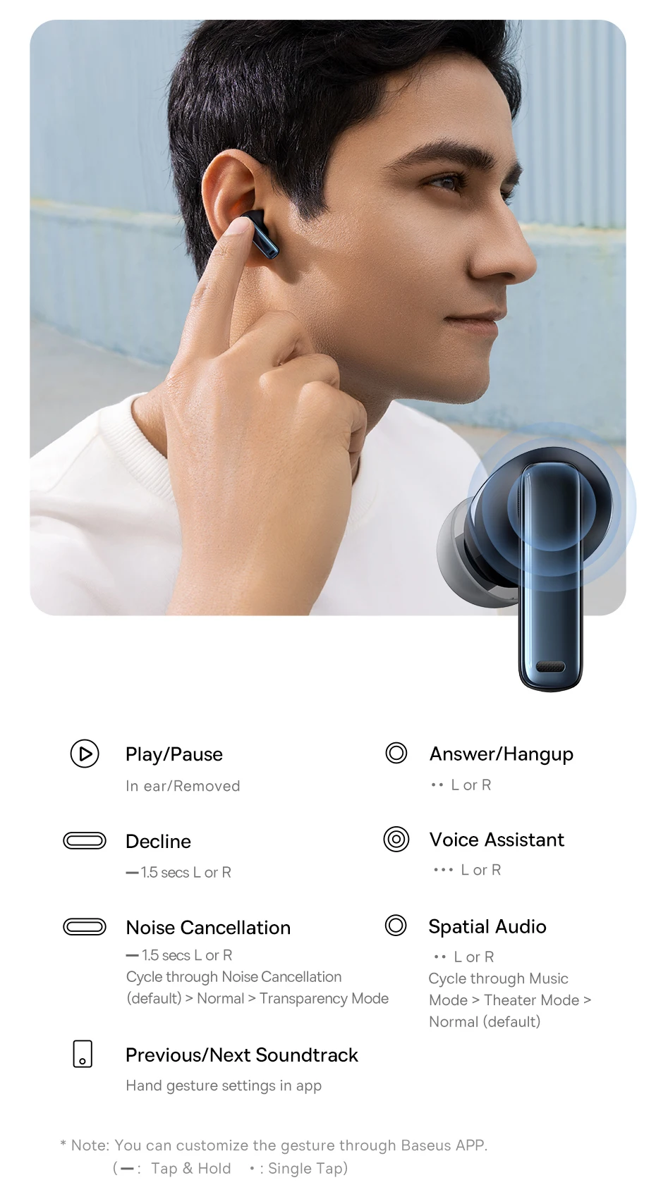 Baseus Bowie M2s ANC Earphone Bluetooth 5.3 Hybrid -48dB Noise Cancellation Wireless Headphone Support 3D Spatial Audio Earbuds Baseus Bowie M2s ANC Earphone Bluetooth 5.3 Hybrid -48dB Noise Cancellation Wireless Headphone Support 3D Spatial Audio Earbuds