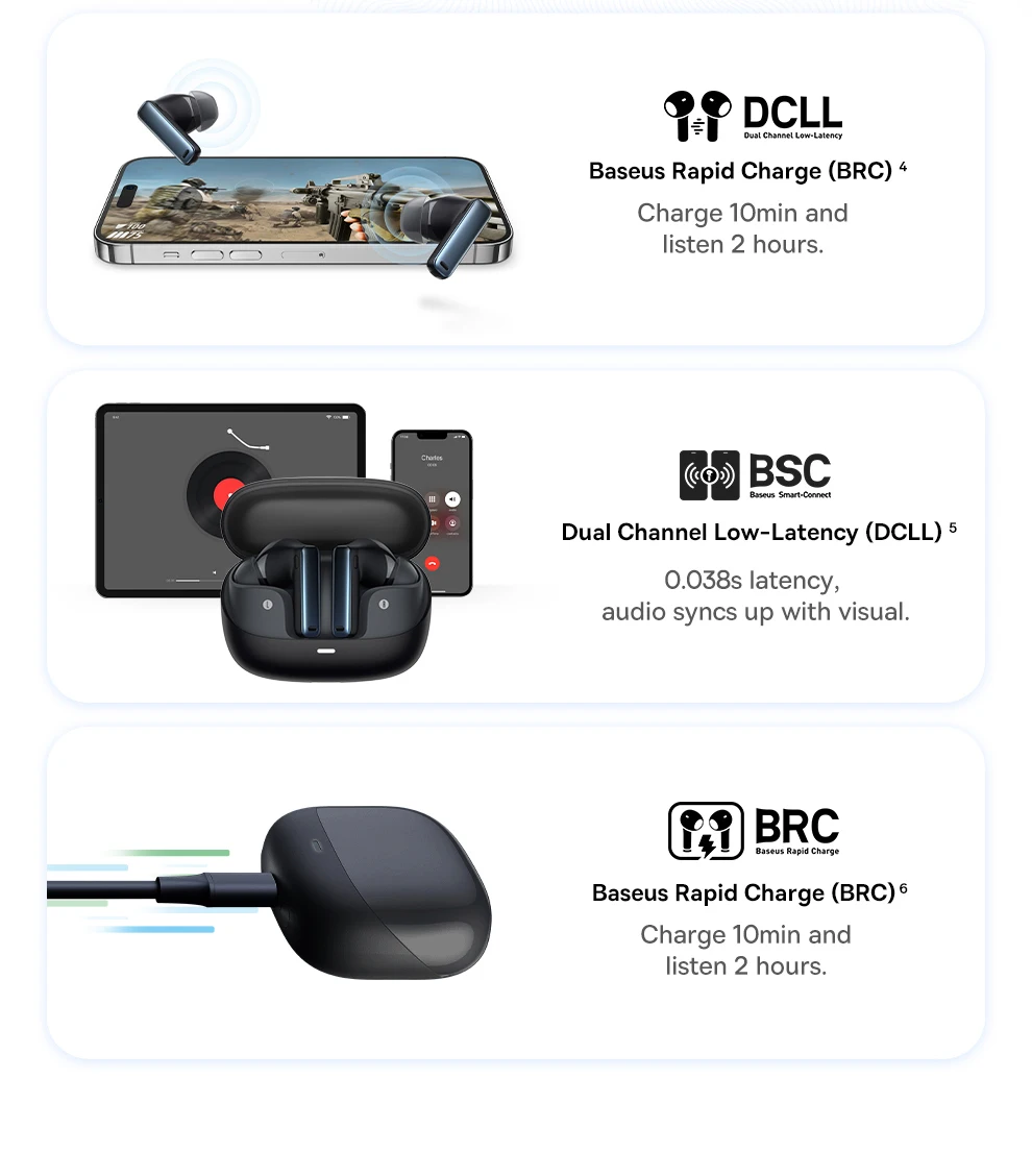 Baseus Bowie M2s ANC Earphone Bluetooth 5.3 Hybrid -48dB Noise Cancellation Wireless Headphone Support 3D Spatial Audio Earbuds Baseus Bowie M2s ANC Earphone Bluetooth 5.3 Hybrid -48dB Noise Cancellation Wireless Headphone Support 3D Spatial Audio Earbuds