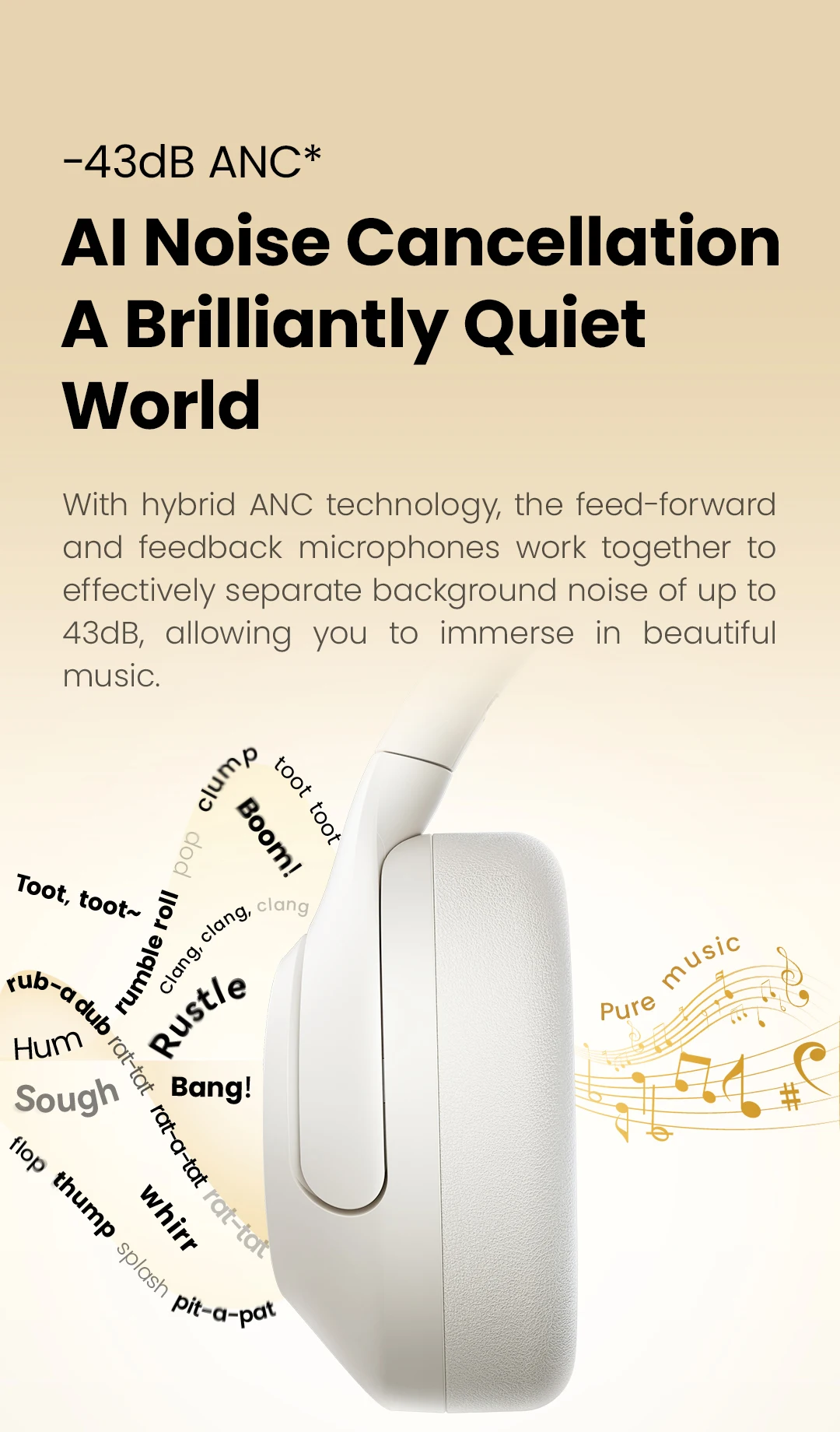 HAYLOU S30 Wireless Bluetooth 5.4 Headphones 43dB Adaptive Noise Cancelling Headsets 40mm Driver 80H Playtime Earphones HAYLOU S30 Wireless Bluetooth 5.4 Headphones 43dB Adaptive Noise Cancelling Headsets 40mm Driver 80H Playtime Earphones