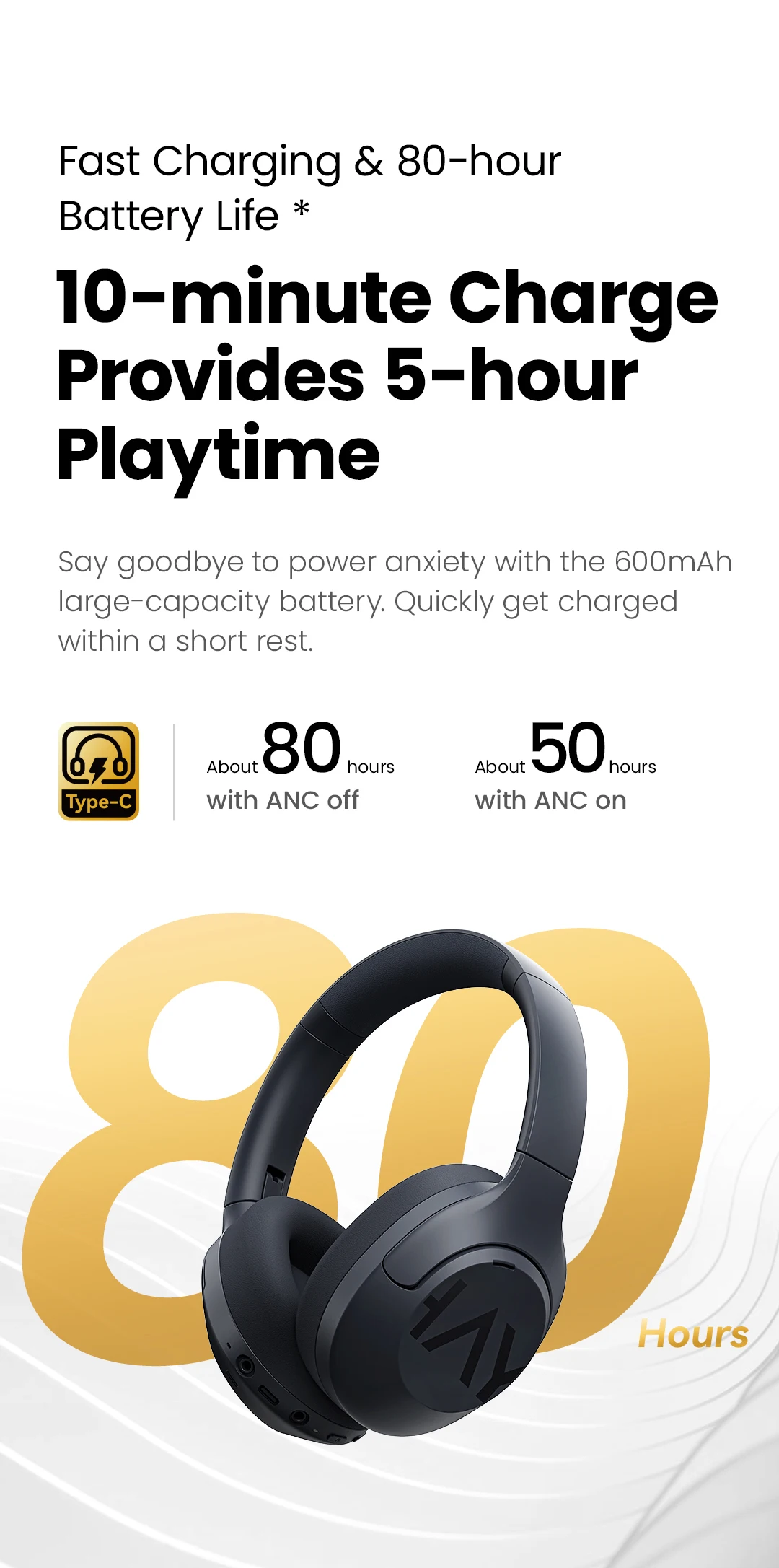 HAYLOU S30 Wireless Bluetooth 5.4 Headphones 43dB Adaptive Noise Cancelling Headsets 40mm Driver 80H Playtime Earphones HAYLOU S30 Wireless Bluetooth 5.4 Headphones 43dB Adaptive Noise Cancelling Headsets 40mm Driver 80H Playtime Earphones