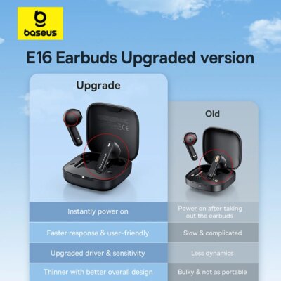 Baseus Bowie E16 Wireless Earphone Bluetooth 5.3 Earphones 30H Long Battery Life IPX4 Waterproof True Wireless Headphone Earbuds - Image 2