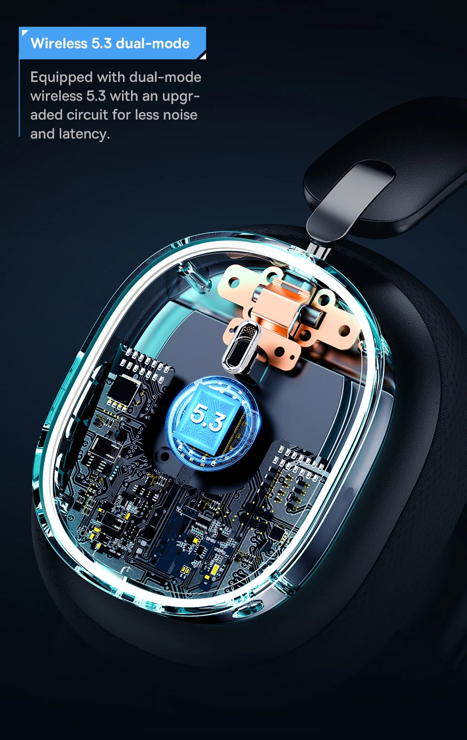 Baseus GH02 Gaming Wireless Headphone with Mic Over-Ear Headphones Bluetooth 5.3 40mm Driver 2.4G/Wireless/Cable RGB Headsets Baseus GH02 Gaming Wireless Headphone with Mic Over-Ear Headphones Bluetooth 5.3 40mm Driver 2.4G/Wireless/Cable RGB Headsets