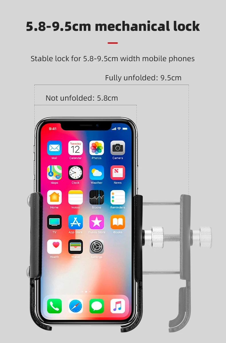 iBudim Bike Phone Holder 360 Rotation Bicycle Phone Holder for 4.7-7.0 inch Devices Motorcycle Handlebar Mobile Phone Stand iBudim Bike Phone Holder 360 Rotation Bicycle Phone Holder for 4.7-7.0 inch Devices Motorcycle Handlebar Mobile Phone Stand