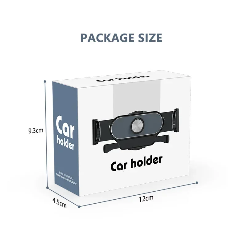 Car Phone Holder Air Vent Clip Mount Mobile Cell iPhone GPS Stand Cradle Suitable for 4.0-6.9 inch Cellphone Auto Accessories
