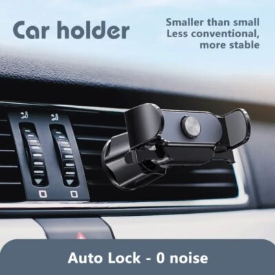 Car Phone Holder Air Vent Clip Mount Mobile Cell iPhone GPS Stand Cradle Suitable for 4.0-6.9 inch Cellphone Auto Accessories - Image 2
