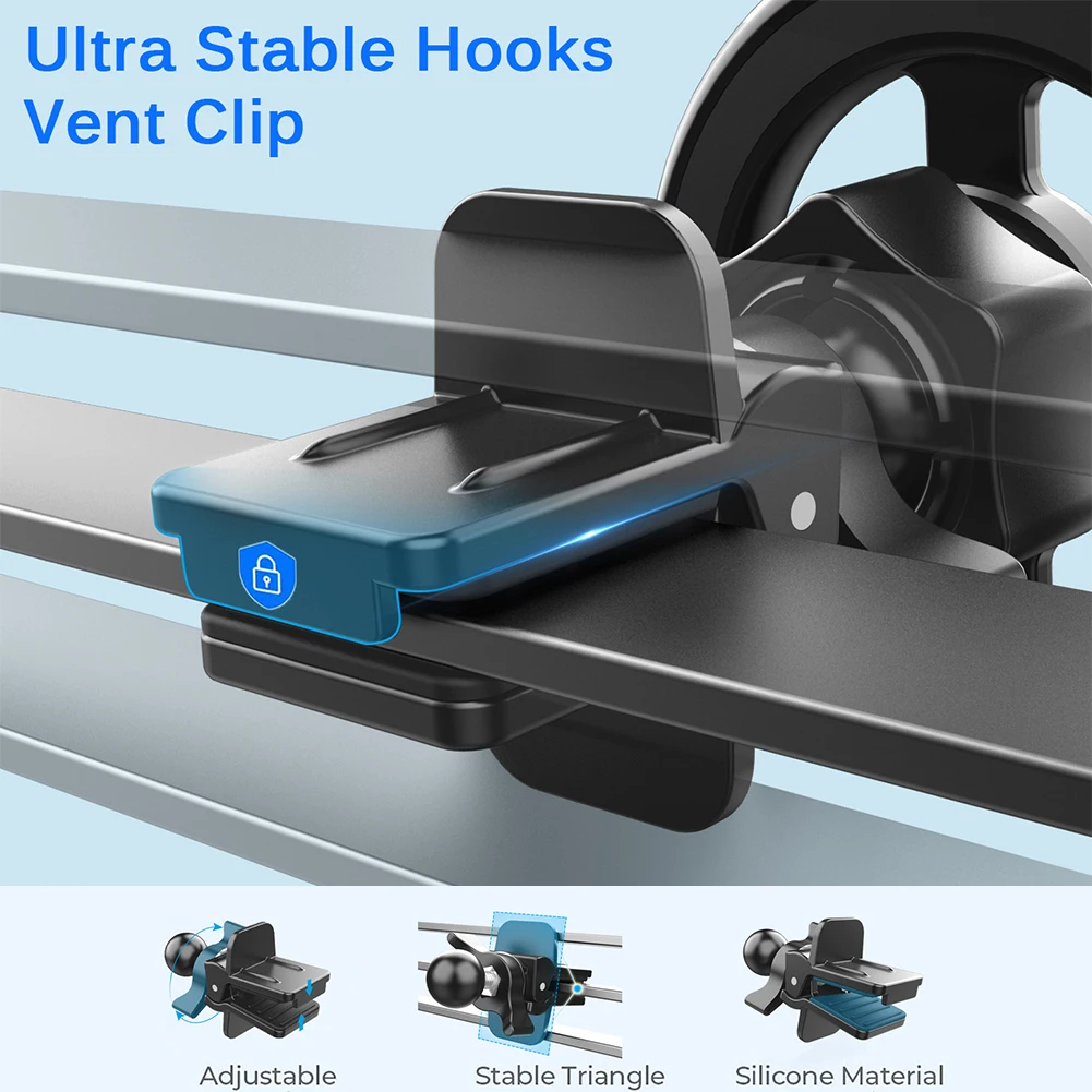 Magnetic Mobile Phone Fixed Bracket Air Vent Mount GPS Support Car Mobile Phone Holder 360 Degree Rotation Auto Accessories