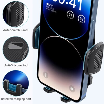 Car Phone Holder for Dashboard Windshield Cellphone Mount Clip Support Stand for 4.7-7" Cell Mobile iPhone Auto Accessories - Image 6