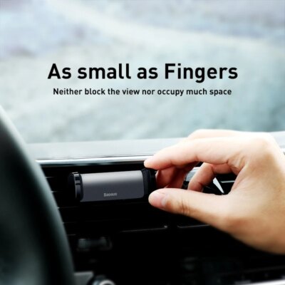 Baseus Car Phone Holder For Universal Mobile Phone Holder Stand Car Phone Stand For Car Air Outlet Mount Car Cell Phone Support - Image 6