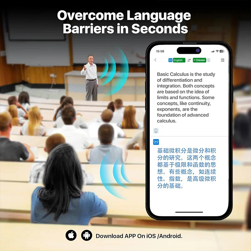 AI Language Translator Earbuds 3 in 1 Accents Translator Earphone Real Time 144 Languages Accents for Travel Business Hebrew AI Language Translator Earbuds 3 in 1 Accents Translator Earphone Real Time 144 Languages Accents for Travel Business Hebrew