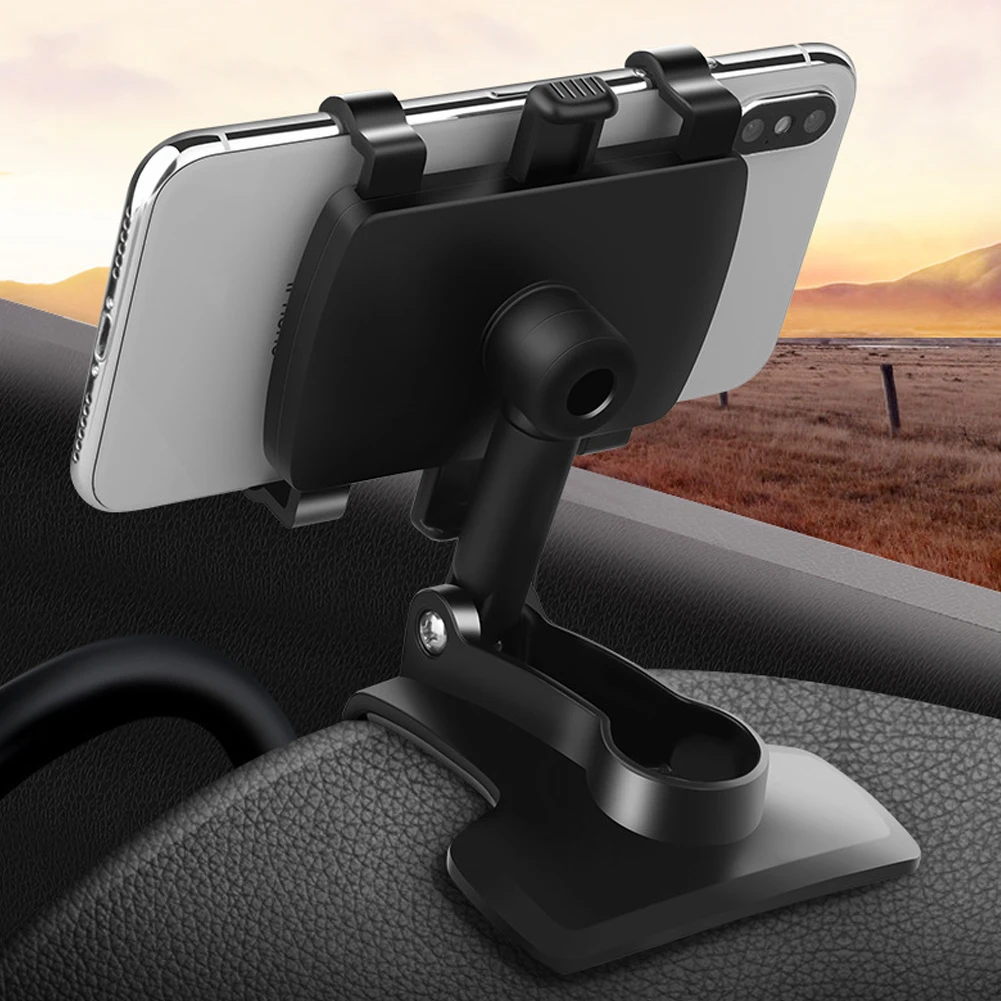 Car Dashboard Support 360 Degree Rotating Auto Grip Mobile Phone Fixed Bracket Multi-function Instrument Cluster Phone Holder