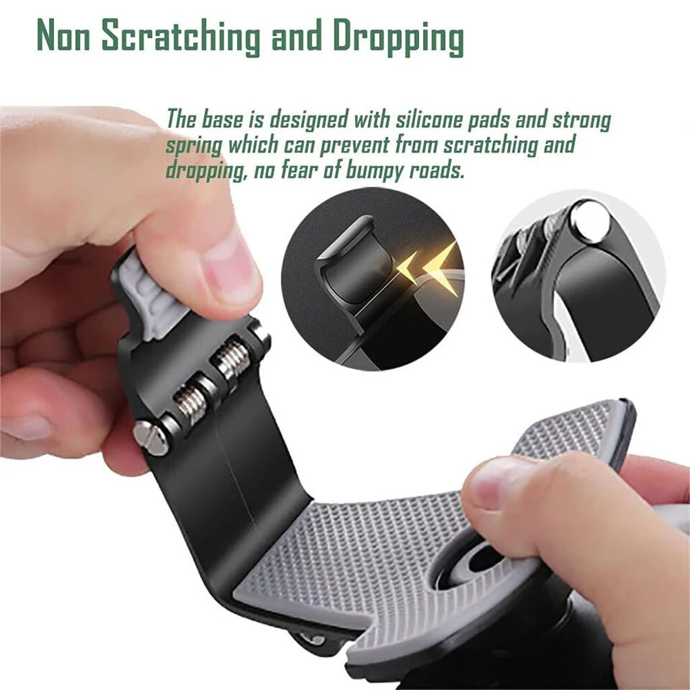 Car Dashboard Support 360 Degree Rotating Auto Grip Mobile Phone Fixed Bracket Multi-function Instrument Cluster Phone Holder