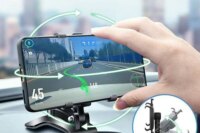 Car Dashboard Support 360 Degree Rotating Auto Grip Mobile Phone Fixed Bracket Multi-function Instrument Cluster Phone Holder
