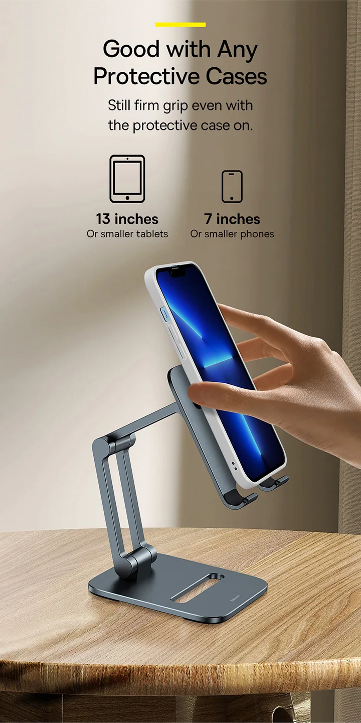 Baseus Phone Holder Stand Aluminum Alloy Cell Phone Tablet Stand Support for iPad iPhone 13 12 Samsung Mobile Phone Accessories Baseus Phone Holder Stand Aluminum Alloy Cell Phone Tablet Stand Support for iPad iPhone 13 12 Samsung Mobile Phone Accessories