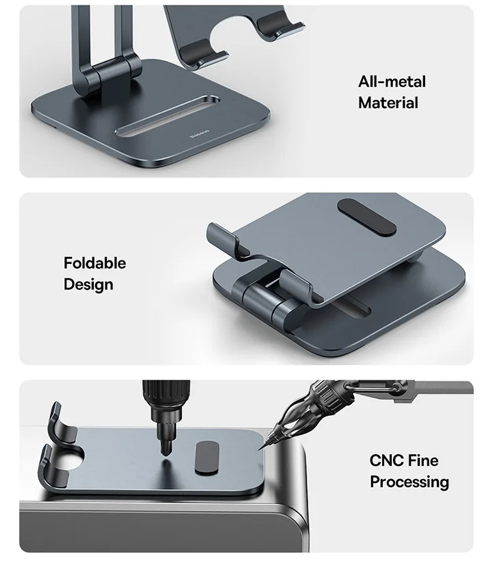 Baseus Phone Holder Stand Aluminum Alloy Cell Phone Tablet Stand Support for iPad iPhone 13 12 Samsung Mobile Phone Accessories Baseus Phone Holder Stand Aluminum Alloy Cell Phone Tablet Stand Support for iPad iPhone 13 12 Samsung Mobile Phone Accessories