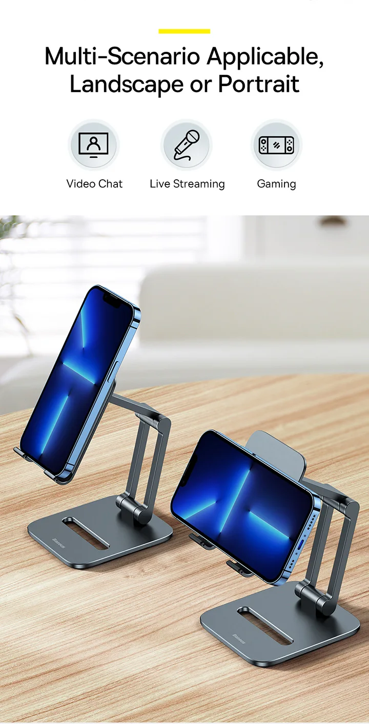 Baseus Phone Holder Stand Aluminum Alloy Cell Phone Tablet Stand Support for iPad iPhone 13 12 Samsung Mobile Phone Accessories Baseus Phone Holder Stand Aluminum Alloy Cell Phone Tablet Stand Support for iPad iPhone 13 12 Samsung Mobile Phone Accessories