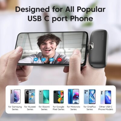 KUULAA Mini Power Bank 5000mAh PowerBank Fast Charging Portable Charger For iPhone 16 15 14 Xiaomi Samsung poco External Battery - Image 3