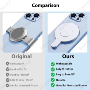 Magnetic Adapter Mobile Phone Holder Handheld Stabilizer Quick Release Accessories for DJI Osmo OM6 OM5 OM4 Gimbal for Magsafe - Image 3