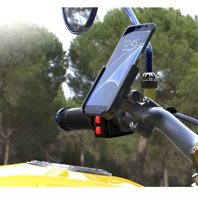 Motorcycle Metal Bicycle Mobile Phone Holder GPS Navigation Stand Special Motorcycle Bike Riding For iPhone Samsung Xiaomi Mount