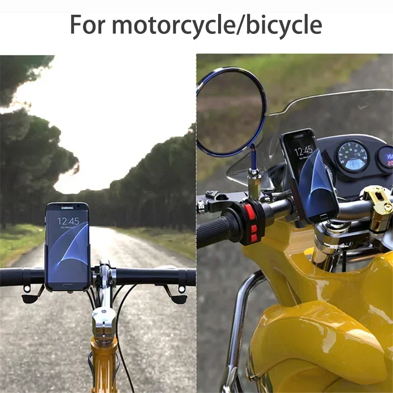 Motorcycle Metal Bicycle Mobile Phone Holder GPS Navigation Stand Special Motorcycle Bike Riding For iPhone Samsung Xiaomi Mount