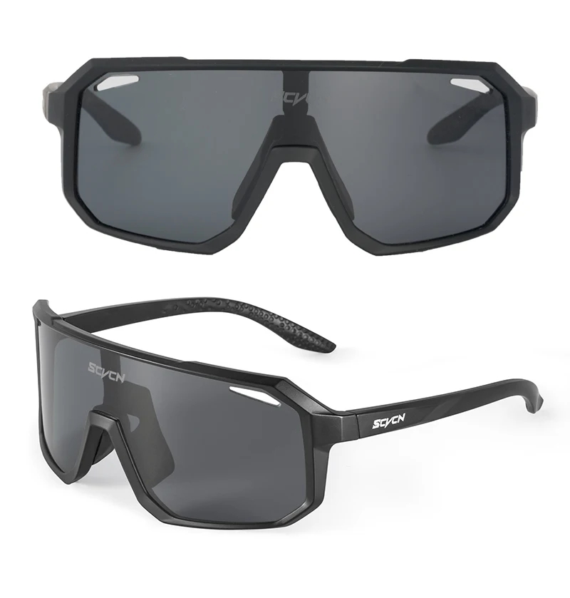 SCVCN New Cycling Glasses Bike Sunglasses Men UV400 Eyewear Outdoor Sports MTB Goggles Bicycle Women Riding Hiking Sunglasses