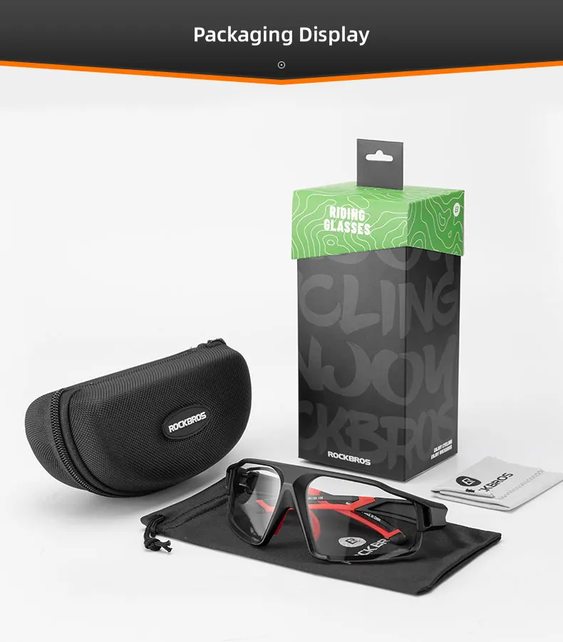 ROCKBROS Photochromic Cycling Glasses Bike Bicycle Glasses Sports Men's Sunglasses MTB Road Cycling Eyewear Protection Goggles ROCKBROS Photochromic Cycling Glasses Bike Bicycle Glasses Sports Men's Sunglasses MTB Road Cycling Eyewear Protection Goggles
