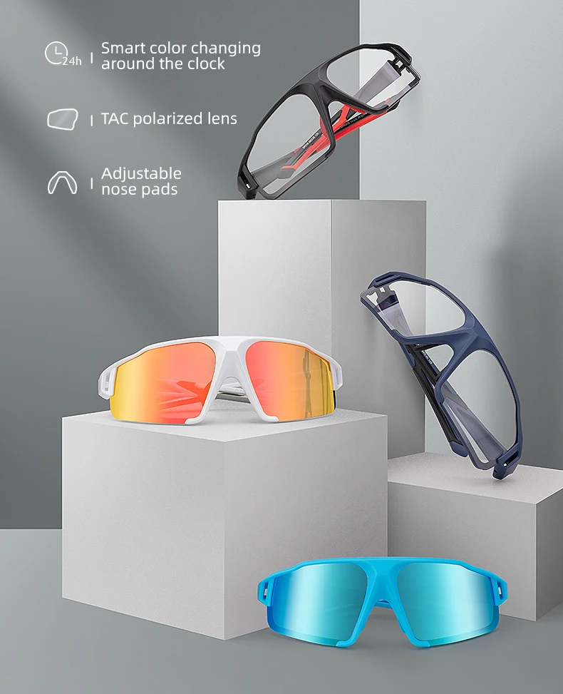 ROCKBROS Photochromic Cycling Glasses Bike Bicycle Glasses Sports Men's Sunglasses MTB Road Cycling Eyewear Protection Goggles ROCKBROS Photochromic Cycling Glasses Bike Bicycle Glasses Sports Men's Sunglasses MTB Road Cycling Eyewear Protection Goggles