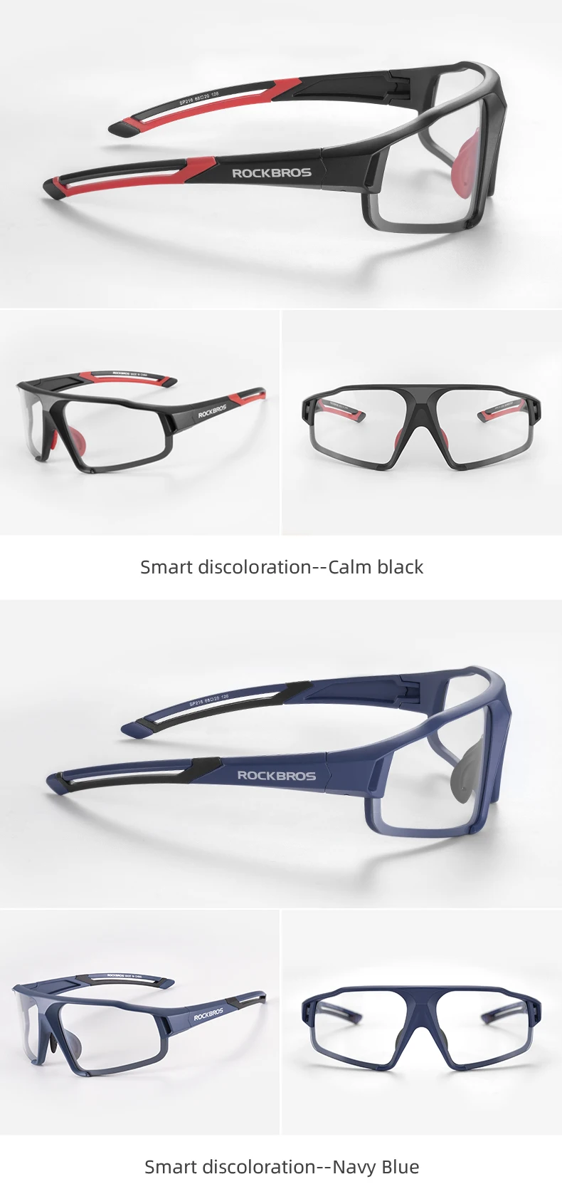 ROCKBROS Photochromic Cycling Glasses Bike Bicycle Glasses Sports Men's Sunglasses MTB Road Cycling Eyewear Protection Goggles ROCKBROS Photochromic Cycling Glasses Bike Bicycle Glasses Sports Men's Sunglasses MTB Road Cycling Eyewear Protection Goggles