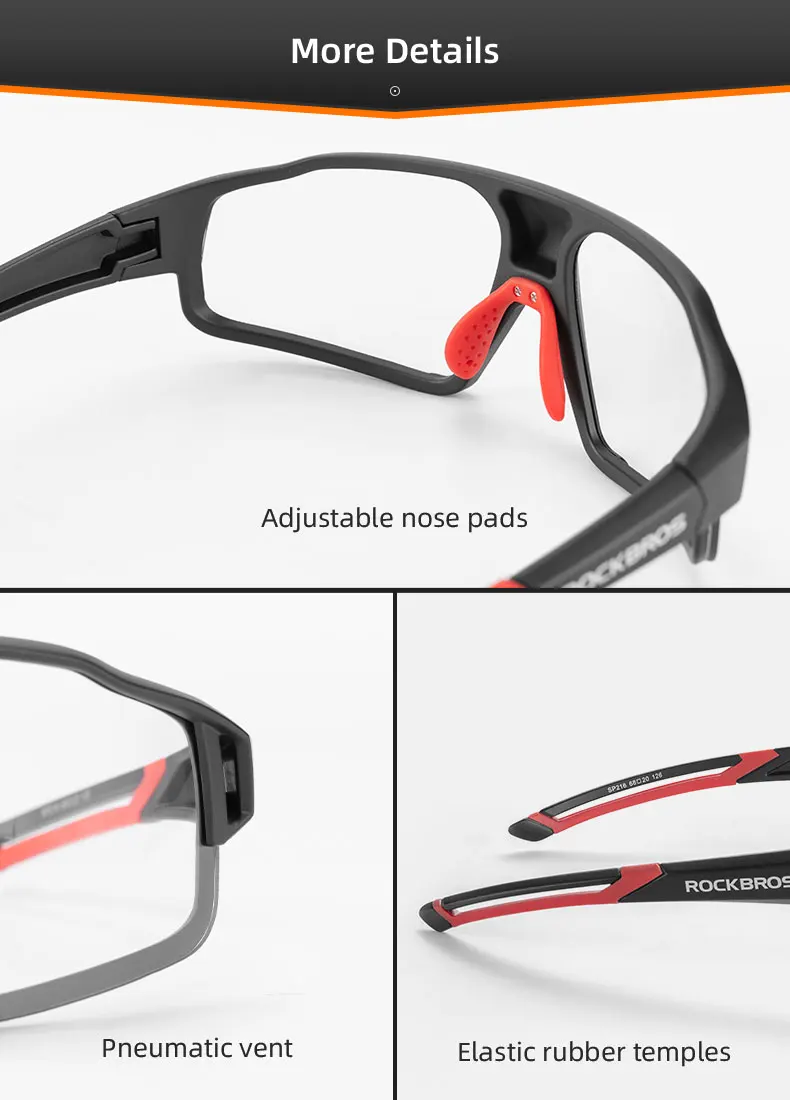 ROCKBROS Photochromic Cycling Glasses Bike Bicycle Glasses Sports Men's Sunglasses MTB Road Cycling Eyewear Protection Goggles ROCKBROS Photochromic Cycling Glasses Bike Bicycle Glasses Sports Men's Sunglasses MTB Road Cycling Eyewear Protection Goggles