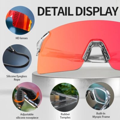 SCVCN New Photochromic Sunglasses Man MTB Climbing Glasses Outdoor Sports Bike Cycling Glasses Women Driving Bicycle Goggles - Image 5