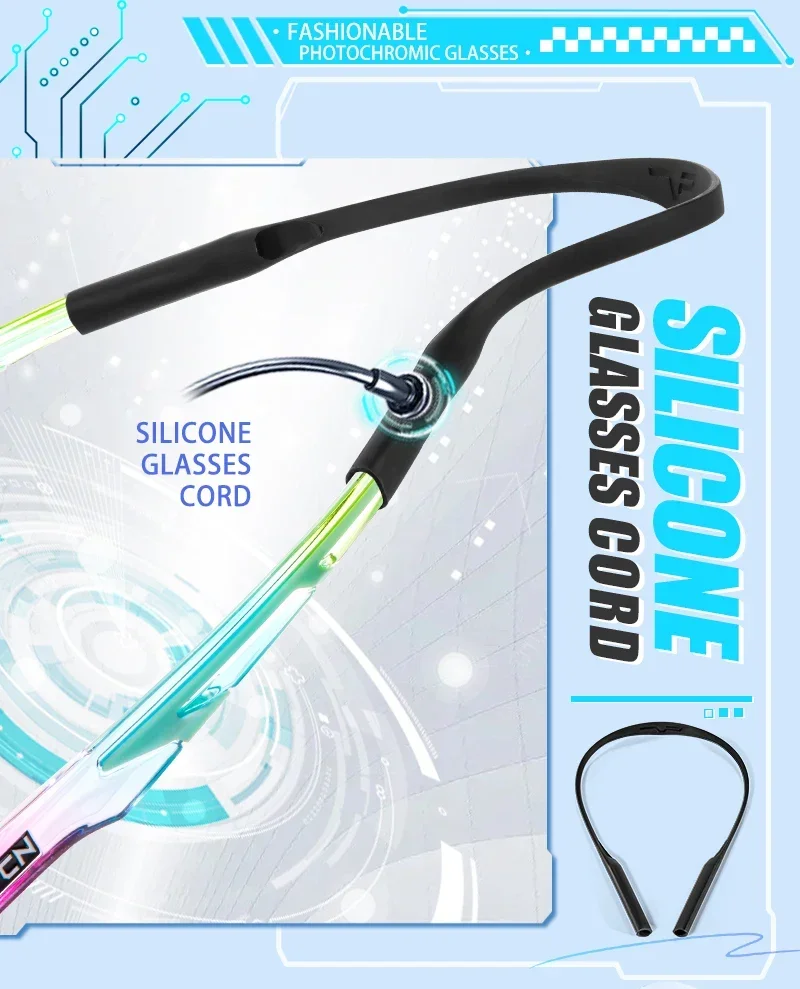 SCVCN New Photochromic Sunglasses Man MTB Climbing Glasses Outdoor Sports Bike Cycling Glasses Women Driving Bicycle Goggles