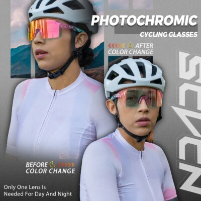 SCVCN New Photochromic Sunglasses Man MTB Climbing Glasses Outdoor Sports Bike Cycling Glasses Women Driving Bicycle Goggles - Image 3