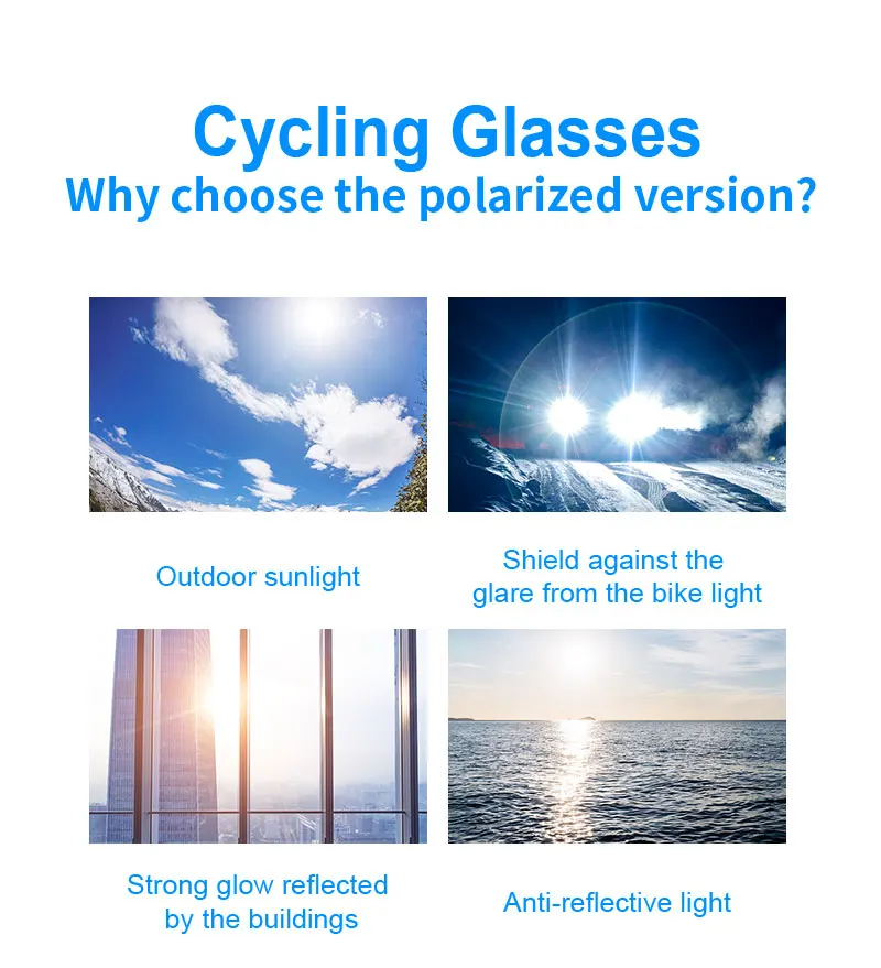 X-TIGER Cycling Glasses Photochromic Sports Sunglasses UV400 Anti Glare Lightweight Bicycle Glasses Men's Women Cycling Eyewear