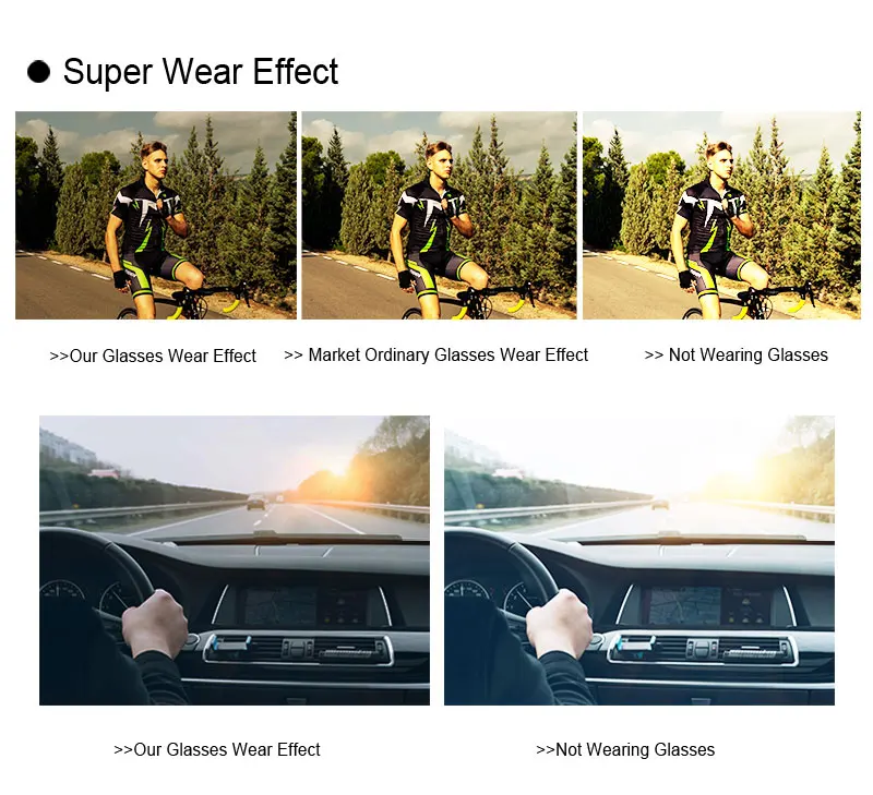 X-TIGER Cycling Glasses Photochromic Sports Sunglasses UV400 Anti Glare Lightweight Bicycle Glasses Men's Women Cycling Eyewear