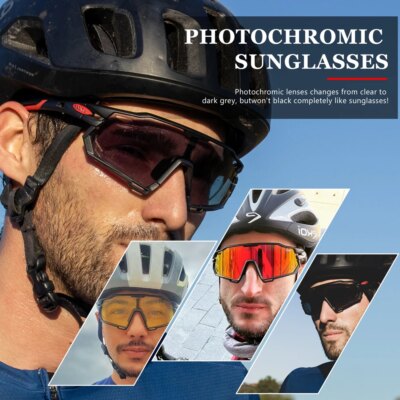 X-TIGER Cycling Glasses Photochromic Sports Sunglasses UV400 Anti Glare Lightweight Bicycle Glasses Men's Women Cycling Eyewear - Image 2
