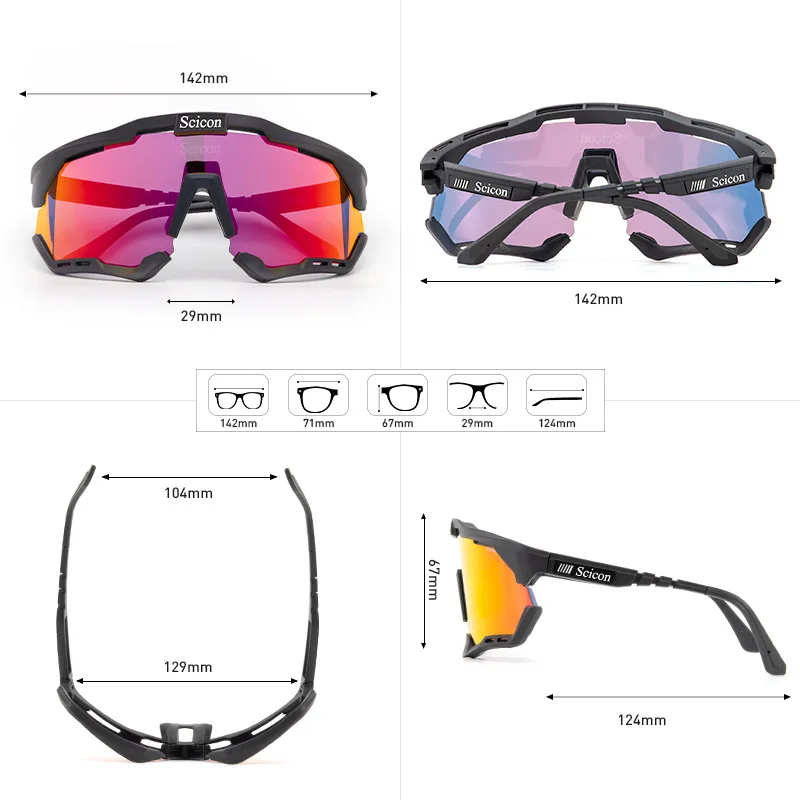 SCICON Cycling Glasses Photochromic Mountain Bicycle Glasses Road Bike Eyewear Men Women Outdoor Sports Cycling Sunglasses SCICON Cycling Glasses Photochromic Mountain Bicycle Glasses Road Bike Eyewear Men Women Outdoor Sports Cycling Sunglasses