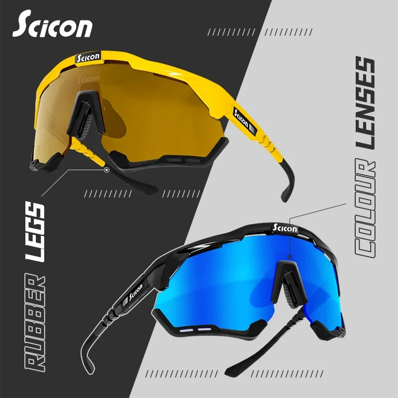 SCICON Cycling Glasses Photochromic Mountain Bicycle Glasses Road Bike Eyewear Men Women Outdoor Sports Cycling Sunglasses