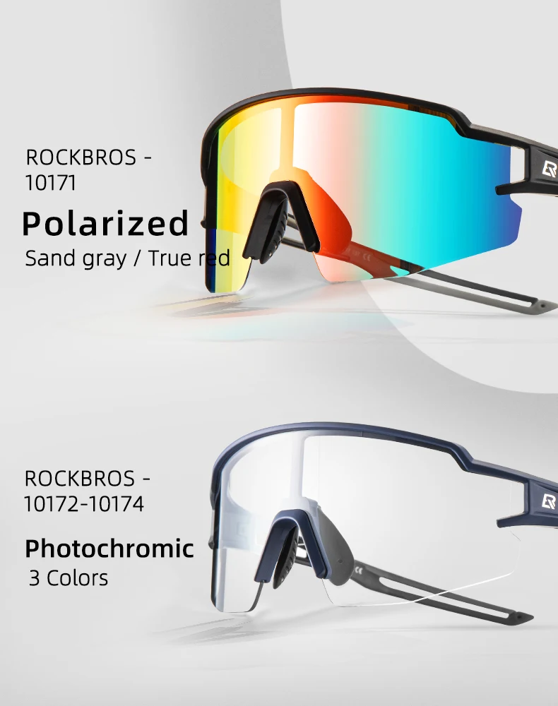 ROCKBROS Bicycle Glasses Photochromic Bike Glasses UV400 Protection Eyewear Polarized Sunglasses MTB Road Cycling Goggles ROCKBROS Bicycle Glasses Photochromic Bike Glasses UV400 Protection Eyewear Polarized Sunglasses MTB Road Cycling Goggles