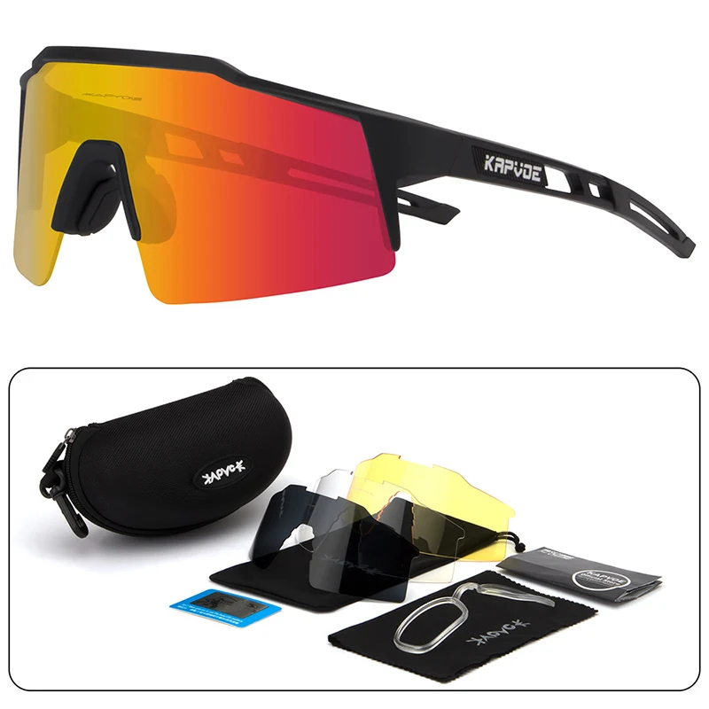Kapvoe Polarized Cycling Goggles Women Men Bicycle Eyewear Road Bike Protection Glasses Windproof Outdoor Sport Sunglasses Kapvoe Polarized Cycling Goggles Women Men Bicycle Eyewear Road Bike Protection Glasses Windproof Outdoor Sport Sunglasses