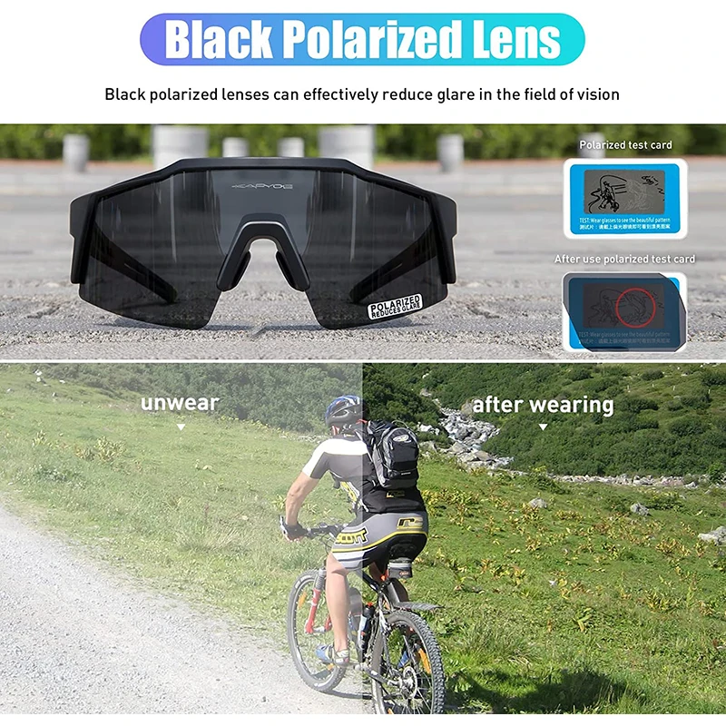 Kapvoe Polarized Cycling Goggles Women Men Bicycle Eyewear Road Bike Protection Glasses Windproof Outdoor Sport Sunglasses Kapvoe Polarized Cycling Goggles Women Men Bicycle Eyewear Road Bike Protection Glasses Windproof Outdoor Sport Sunglasses