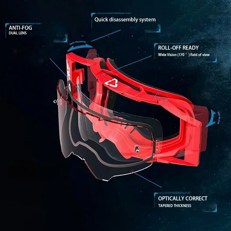 Motocross Glasses Motorcycle Sunglasses Man MTB ATV Windproof Protection Skiing Cycling Racing Off-Road Goggles Sfety Glasses