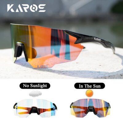 KAROS Photochromic Cycling Glasses MTB Bicycle Glasses Road Bike Cycling Eyewear Men Women Outdoor Sports Cycling Sunglasses - Image 3