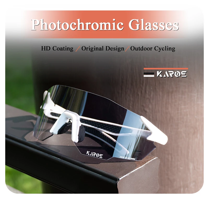 KAROS Photochromic Cycling Glasses MTB Bicycle Glasses Road Bike Cycling Eyewear Men Women Outdoor Sports Cycling Sunglasses