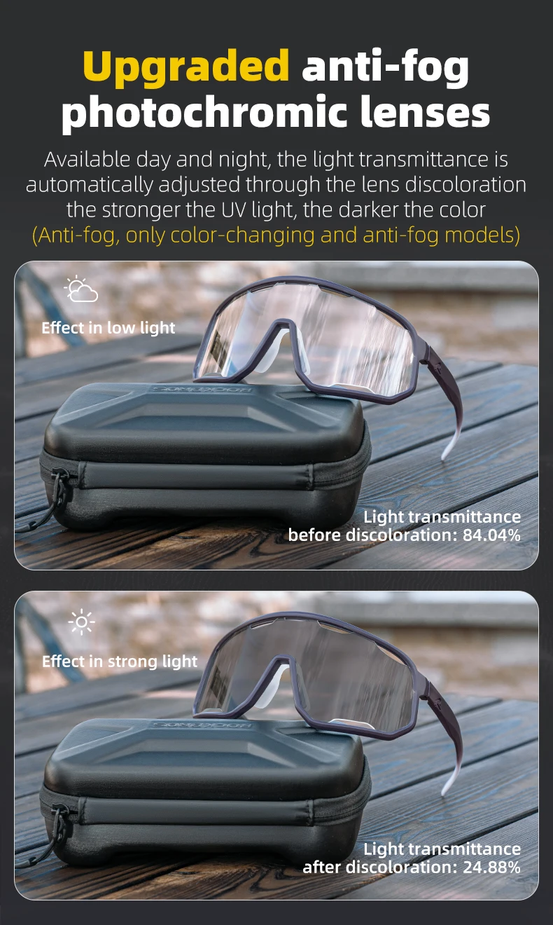 ROCKBROS Cycling Glasses Goggles Polarized/Photochromic Sunglasses Sport Big frame Eyewear UV400 Sun Protection with 2 Lens ROCKBROS Cycling Glasses Goggles Polarized/Photochromic Sunglasses Sport Big frame Eyewear UV400 Sun Protection with 2 Lens