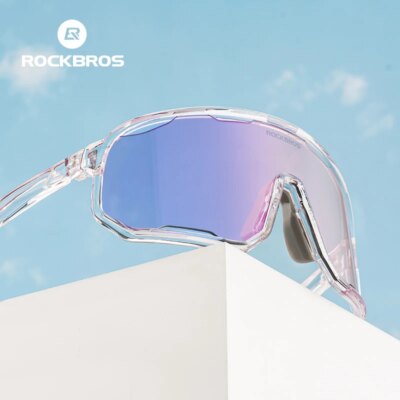 ROCKBROS Cycling Glasses Goggles Polarized/Photochromic Sunglasses Sport Big frame Eyewear UV400 Sun Protection with 2 Lens - Image 2